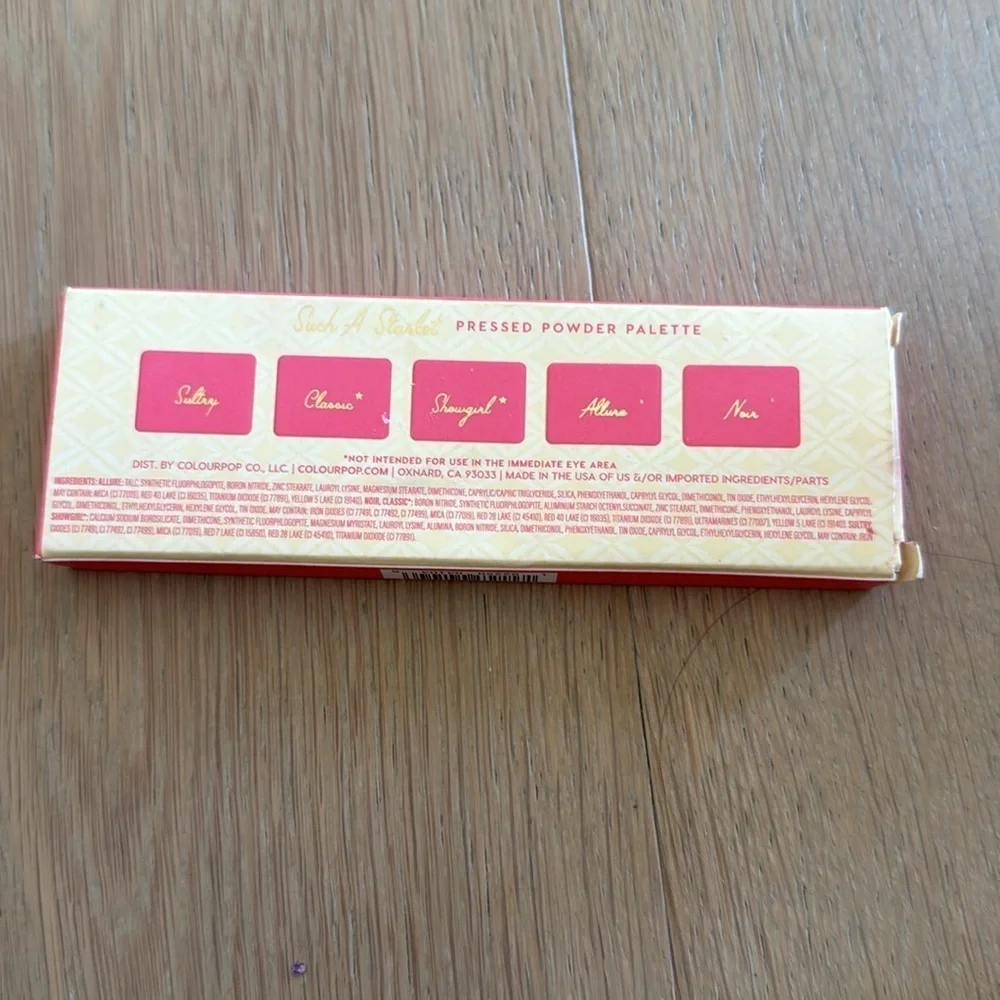 Colourpop such a starlet eyeshadow NIB